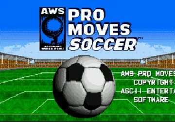 AWS Pro Moves Soccer (USA) screen shot title